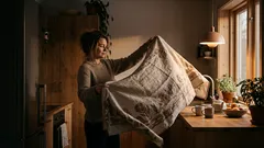 Come riutilizzare una vecchia tovaglia per foderare cassetti e ripiani della cucina